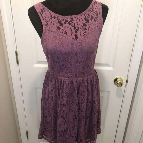 Altar’d State pink lace mini dress size medium - Picture 1 of 11